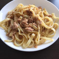 tatata♪♪♪'s cooksnap of when they made 包丁いらず♬簡単！和風マヨパスタ★.