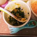 taco005's cooksnap of when they made 離乳食中期〜♡南瓜とほうれん草のごま和え.