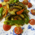 しのばぁたん's cooksnap of when they made 揚げ茄子とピーマンの梅ポン酢和え♪.