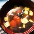 QueenPrincess's cooksnap of when they made トマトとなすのコンソメスープ.