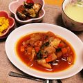 ねこくるみ's cooksnap of when they made 冷蔵庫の残り物で〜うまうまトマト煮込み.