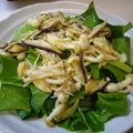 まほじょ's cooksnap of when they made ほうれん草ときのこのオリーブオイルサラダ.