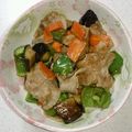 みぃみぃ25's cooksnap of when they made 豚バラと夏野菜のごま醤油炒め.