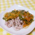 あ～ちゃんさ～ちゃん's cooksnap of when they made 豚炒めの甘酢野菜あんかけ.