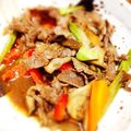 まいまいカタツムリ♡'s cooksnap of when they made アスパラと舞茸の牛バラプルコギ.