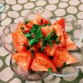 麻's cooksnap of when they made 簡単 トマトサラダ.