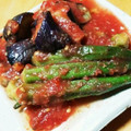 ハチワレねこ's cooksnap of when they made オクラの焼き浸し＊トマトおろしVer..