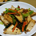 はぴこにゃん's cooksnap of when they made 簡単!!厚揚げと小松菜の挽肉炒め.