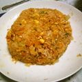J・0505's cooksnap of when they made 簡単！キムチ鍋の素で作るツナ炒飯！.