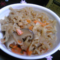 J・0505's cooksnap of when they made 鶏肉INで美味しい★千切り大根の煮物.