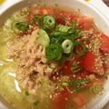 もともととが's cooksnap of when they made 冷やしピリ辛トマツナラーメン.
