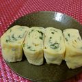 赤い電話's cooksnap of when they made お弁当に！大葉入り卵焼き.