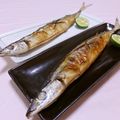 赤い電話's cooksnap of when they made サンマの塩焼き.