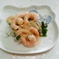 クックQ9KB6S☆'s cooksnap of when they made 簡単☆えびとほうれん草のサラダ、ソース付.