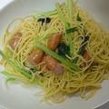 kira★★'s cooksnap of when they made 簡単。小松菜とウインナーのペペロンチーノ.