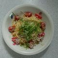 青い青い空's cooksnap of when they made 超簡単！しらすとトマトの冷製パスタ☆.