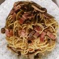 ぴかちゅ♡'s cooksnap of when they made ♡ｷﾉｺとﾍﾞ-ｺﾝの和風ﾊﾟｽﾀ♡.