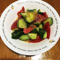 きゅっぺ☆'s cooksnap of when they made キュウリとトマトのごま酢味噌和え.