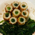 ホワイトフレンド's cooksnap of when they made ほうれん草と竹輪のバター炒め+ゴマ和え.