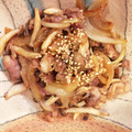 クックBDHPR8☆'s cooksnap of when they made 節約！豚と茸玉葱のしょうが焼き炒め.