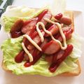 193ちゃん's cooksnap of when they made ＊ホットドッグトースト＊.