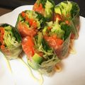 ♡♡紫♡♡'s cooksnap of when they made スモークサーモンアボカドの生春巻き.