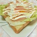 快くん's cooksnap of when they made 目玉焼き生ハムのせトースト.