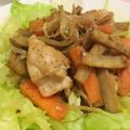 laniyuki's cooksnap of when they made 鶏むね肉とゴボウの甘辛蒸し煮.