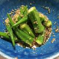 noburi_'s cooksnap of when they made オクラのごま和え♪ 調味料１つで！.