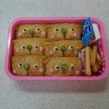 チビママ225's cooksnap of when they made キャラ弁＊簡単♪稲荷deねこちゃん弁当.