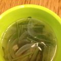 hinatabox's cooksnap of when they made 水菜とハムのスープ.