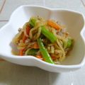 nasubeam's cooksnap of when they made インゲンと切干し大根のそぼろ煮.