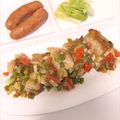 料理道場's cooksnap of when they made 鶏もも肉のソテー　～野菜ソース～.