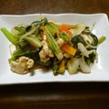 りこまこせいやのパパ's cooksnap of when they made とり胸と小松菜炒め.