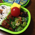 みじょーん's cooksnap of when they made お弁当に！簡単・おくらの梅おかか和え.
