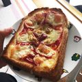 ♡tmk☆'s cooksnap of when they made ケチャップとマヨで手抜きピザ風トースト♡.