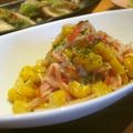 hitkat's cooksnap of when they made ＊カニカマ＆コーンのカレーマヨ＊.