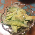 minomusi3's cooksnap of when they made きゅうりとアボカドのわさび醤油和え.