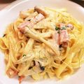 saku39717's cooksnap of when they made 本格的？！カルボナーラ.