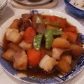 lanyuanan's cooksnap of when they made 大根と豚肉の照り煮.