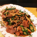 さこって's cooksnap of when they made 簡単！豚肉とオクラの醤油炒め.