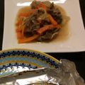 お気楽な嫁。's cooksnap of when they made ピリッ！牛細切れでスタミナ漬けの野菜炒め.