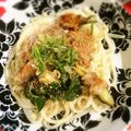 クック6ZKC6A☆'s cooksnap of when they made 豚肉梅おろしうどん。暑い日にさっぱり！.