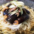はなつこなつこ's cooksnap of when they made ひんやり!お茄子と干し海老のお素麺♪.