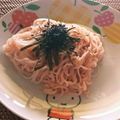Nat728's cooksnap of when they made 低カロリー！しらたき明太子.