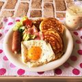 ａｙｋ☆。's cooksnap of when they made ランチに☆ホットケーキのサラダ仕立て.