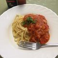 yukaiTAKA's cooksnap of when they made カニ缶で！トマトクリームパスタ.