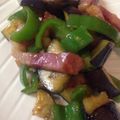 のんた3丁目's cooksnap of when they made 簡単！なすとピーマンとベーコンの味噌炒め.