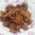 sweet_rose's cooksnap of when they made 牛肉のソース焼き.