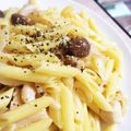 _Mikichi_'s cooksnap of when they made 鳥もも肉とエリンギとペンネのクリーム煮.
